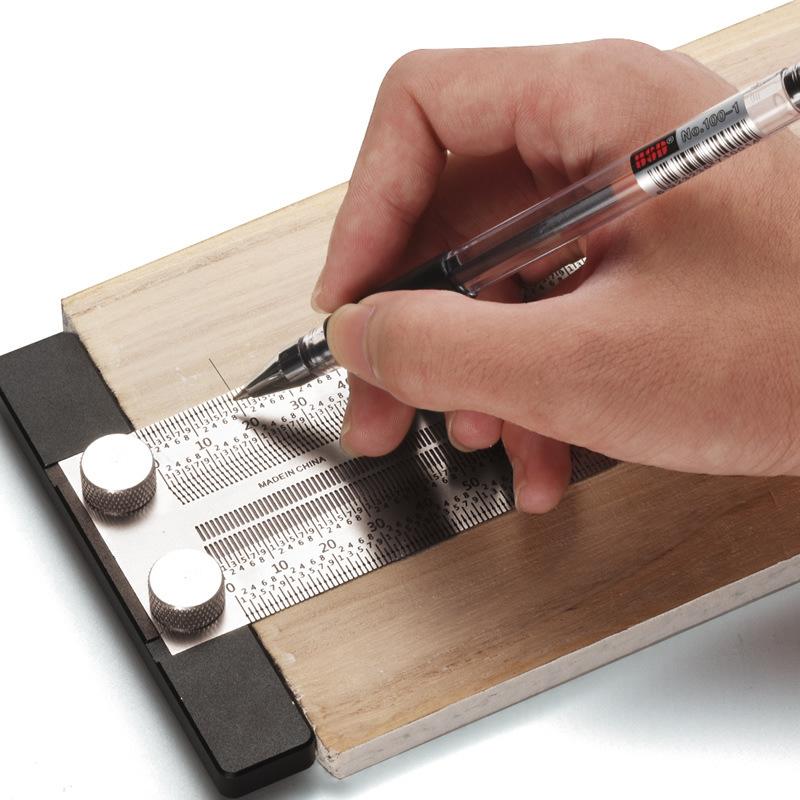 Woodworking Gauge - Высокоточная Т-образная линейка из нержавеющей стали