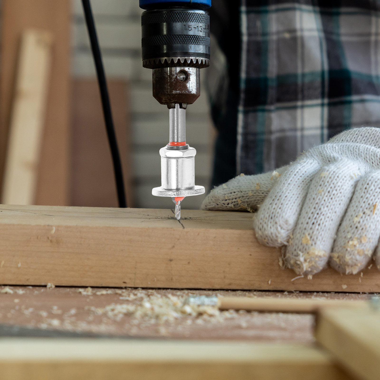 Woodworking Drill - Регулируемый сверлильный бит с ограничителем глубины