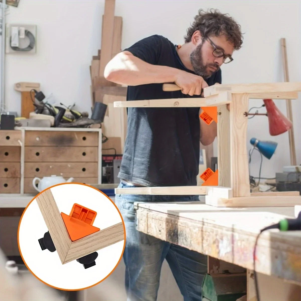 Угловой зажим для деревообрабо – обзор и цена Woodworking Quick Clamps