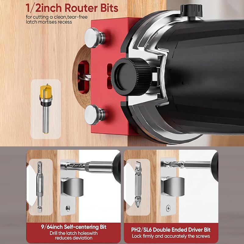 Набор шаблонов для врезки двер – обзор и цена Woodworking Router Templates